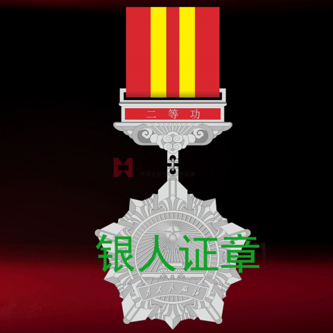 中组部公务员二等功奖章制作证书定制