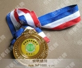 中山新徽学校2007年度优秀员工奖牌，金牌