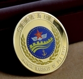 中国海军海口舰纯金金银定制
