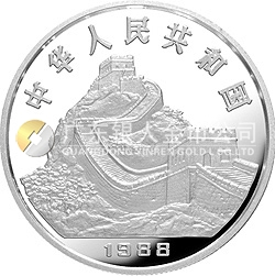 1988中国戊辰（龙）年生肖金银铂纪念币12盎司圆形