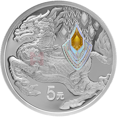 中华传统瑞兽15克银质纪念币（麒麟）