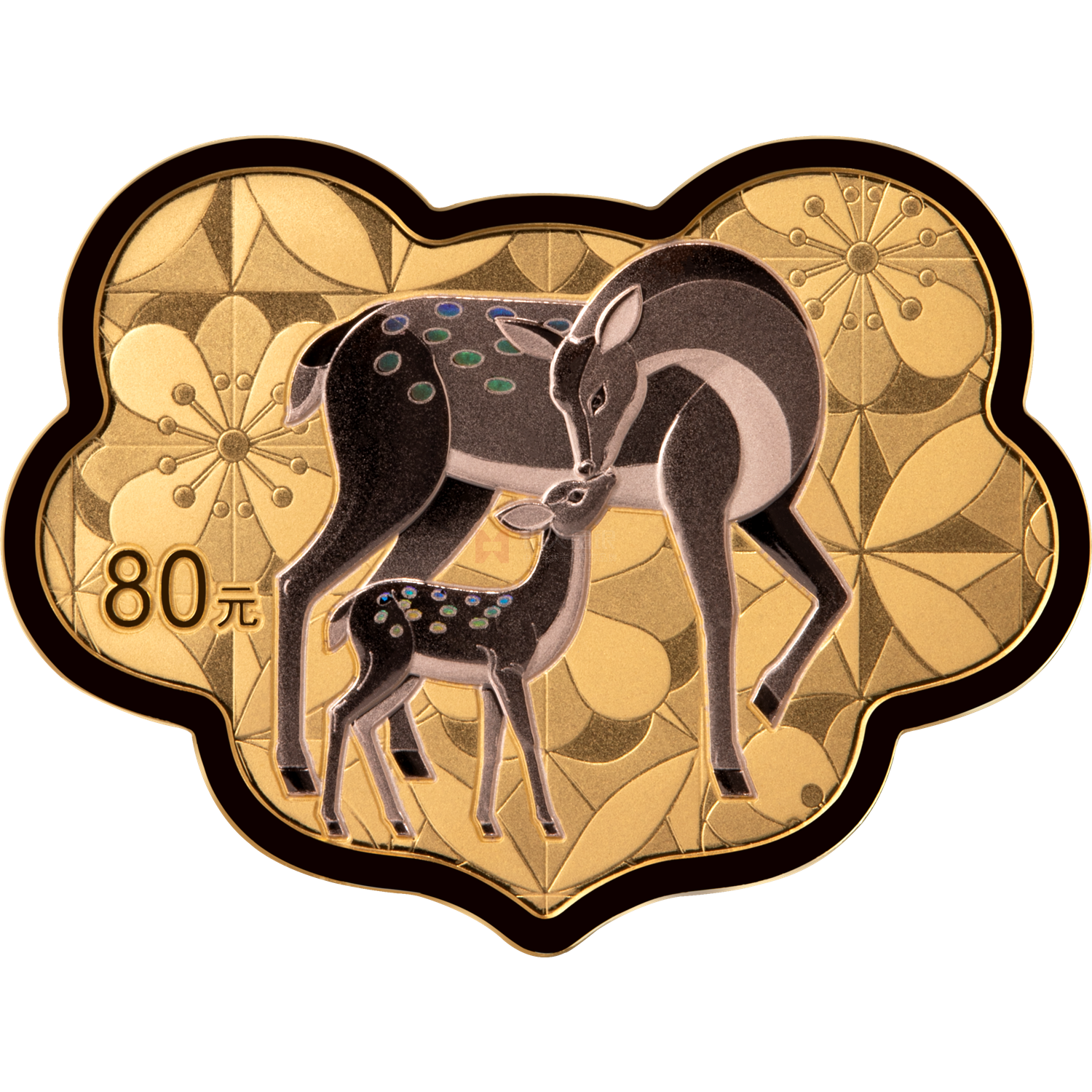 2026吉祥文化5克如意形金质纪念币