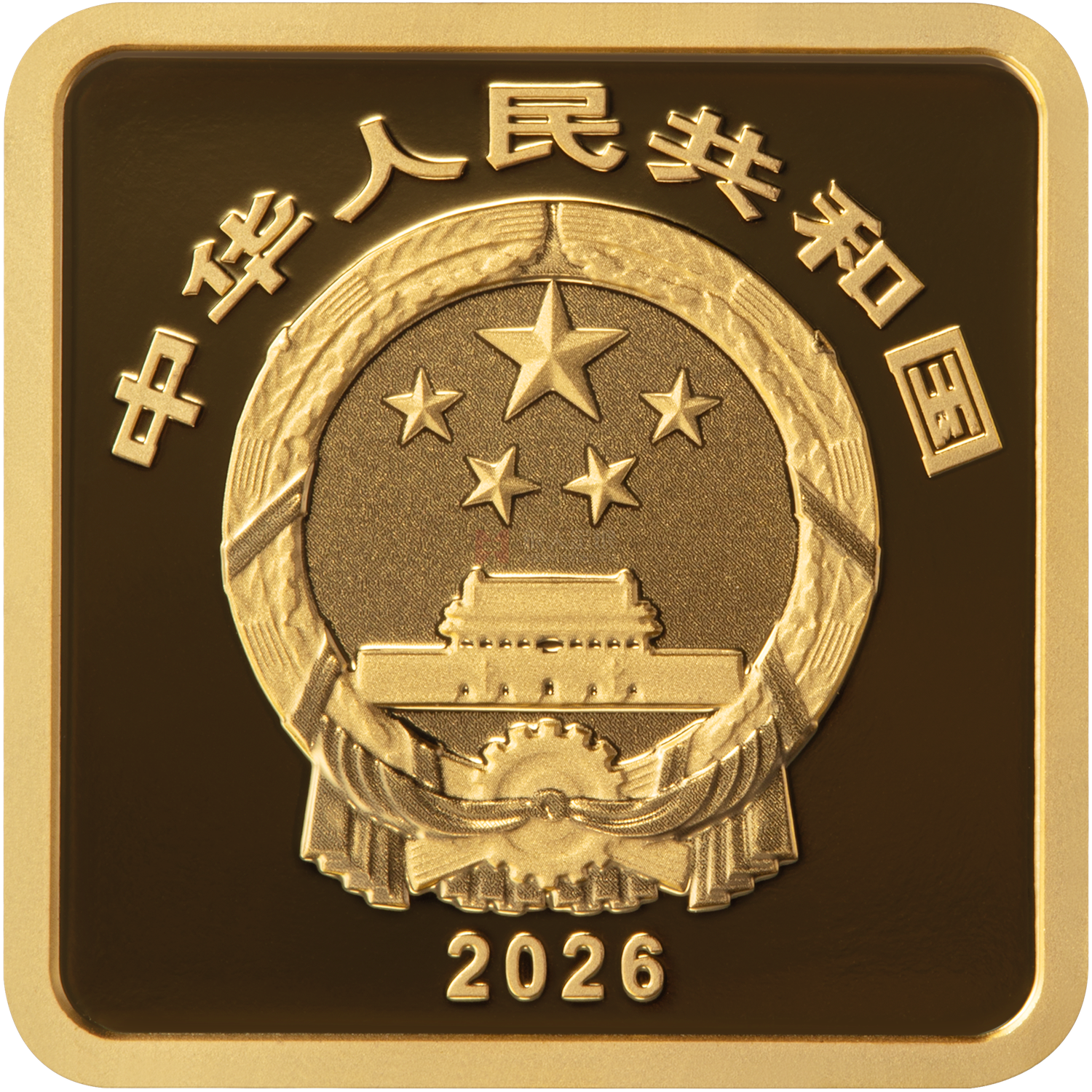科创未来（人工智能）5克正方形金质纪念币